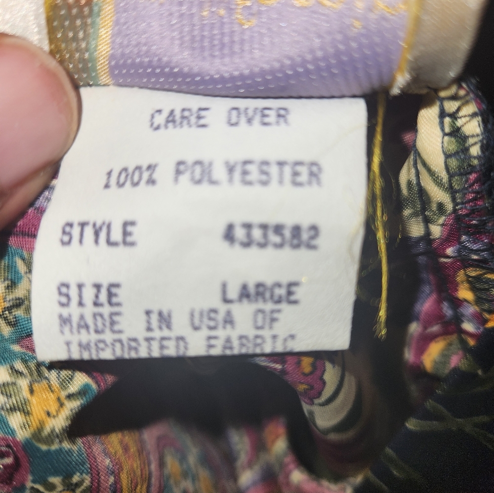 Vtg California Dynasty Robe Size Large - Picture 7 of 8